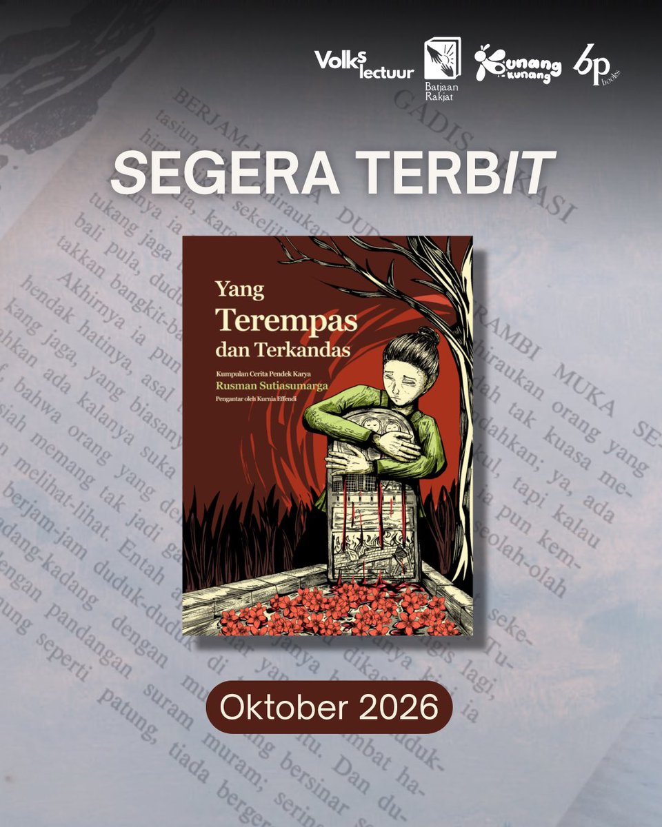 batjaanrakjat's tweet photo. Terbit tahun 1951, Rusman menyajikan tujuh cerita pendek yg plastis merekam gambaran manusia-manusia di era perang &amp; momentum setelahnya. Seluruh tokoh-tokoh yang terhimpun dalam kumpulan cerita pendek ini merupakan korban kemalangan dan kehidupan yang terkandas.

Sudah siap? https://t.co/mwyynlqKkY