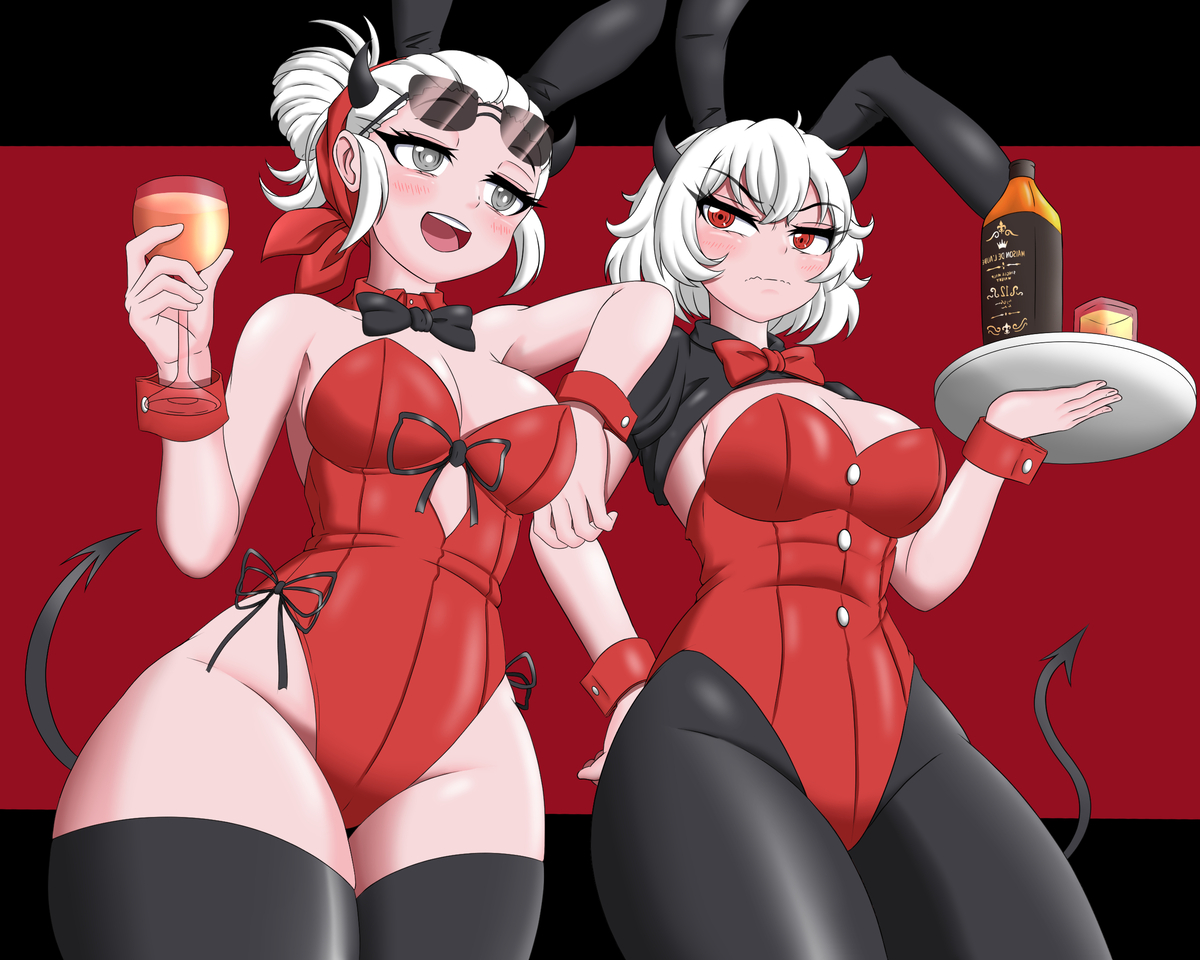 HellTakerGame's tweet photo. Deluxe Bunny Demons

Featuring Justice the cool rabbit demon and Malina the pro gamer demon.

🎨pi qiu

#HellTaker #HellTakerFanArt #Justice #Malina https://t.co/MSo8Df6CQH