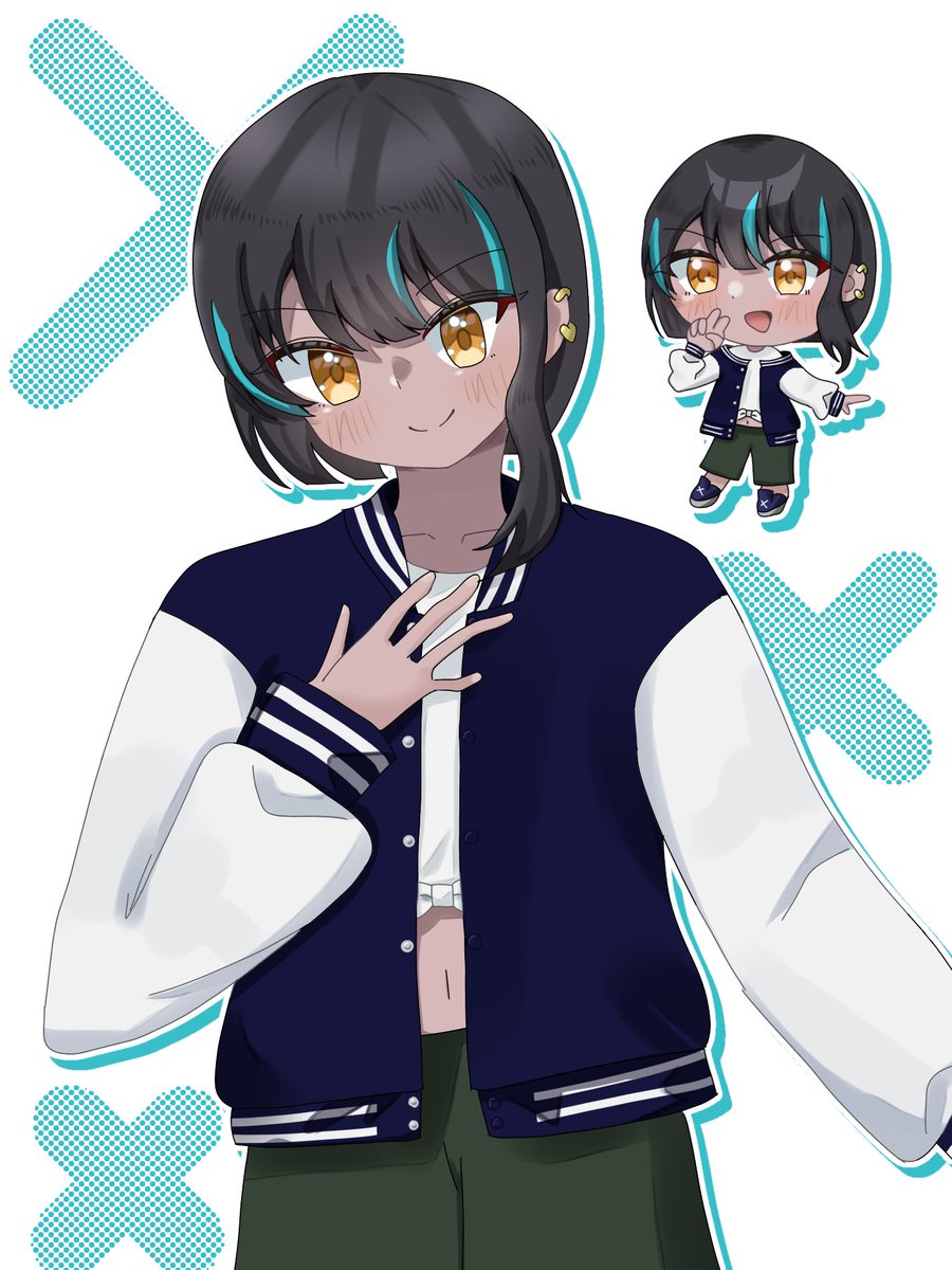 Momoizmch's tweet photo. ⚠️衣装捏造注意⚠️

#おま絵のおま絵崎
#らくがきDIAZ https://t.co/vDwa9MOxOb