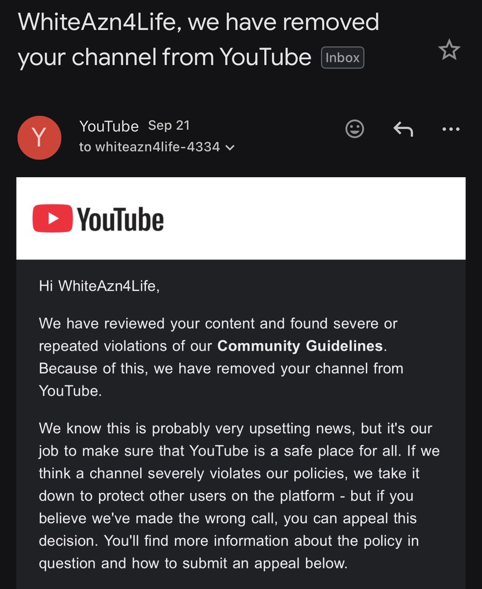 jakeg_official's tweet photo. @TeamYouTube just deleted my YouTube channel, JakeGTV, overnight with zero active warnings or strikes. No timestamp identifying the alleged violation. No meaningful appeal process.

This is the SECOND channel YouTube has removed from me this way.

I was in the middle of producing Season 2. Years of documentaries, journalism, and original work disappeared overnight, along with my monetization, revenue, and a business I spent years building.

I’m not asking for special treatment. I’m asking for a real human review, the specific content YouTube claims violated its policies, and a legitimate opportunity to appeal.

YouTube channel: JakeGTV (handle: @ jakegtv)

Please review my case, @TeamYouTube.

If you can, please repost this so they see it.