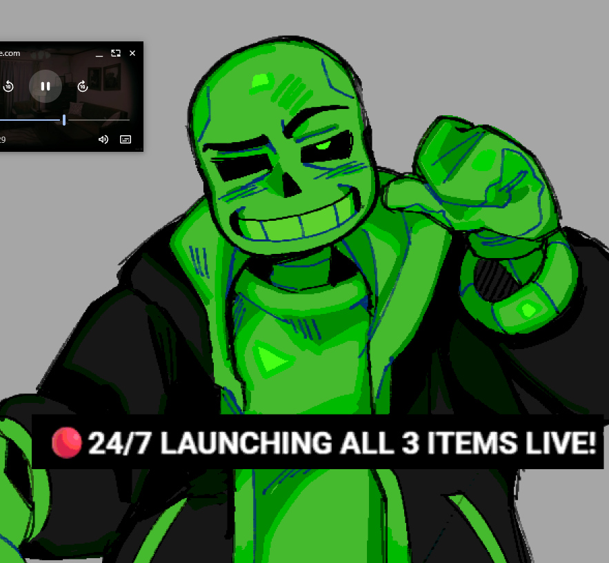 skullmercy's tweet photo. an ACTUAL green sans https://t.co/gpj0wk4RS0