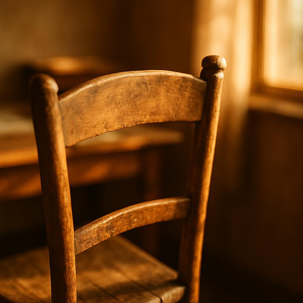 audreymitchelld's tweet photo. Your fifty-year-old chair knows something you don't. It has witnessed your wins and wreckage, held you through late nights, and worn smooth where your body meets it. Its lesson: impermanence doesn't make connection meaningless. It makes it sacred. https://t.co/0MspIQpaGO