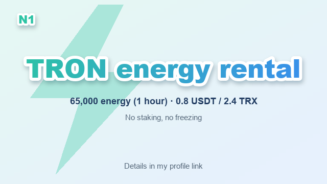 Zenobiaqphyi's tweet photo. If you keep TRX around just to pay transfer fees, you don't have to.
TRON energy rental: 65,000 energy, 1 hour for 0.8 USDT / 2.4 TRX. Usually under 60 seconds.
Batch orders for payouts.

Prices and how-to: https://t.co/1WSKNdJPZC #GasFees https://t.co/1MfRCuQbCe