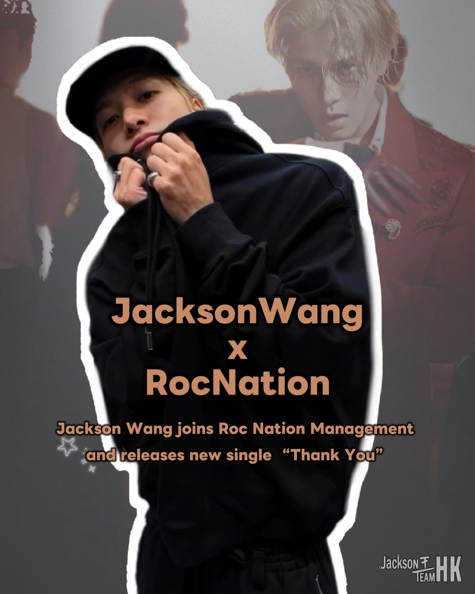 fannyf0912's tweet photo. Congratulations 👏 

#JacksonWangXRocNation
@JacksonWang852 https://t.co/VUZORNtckD
