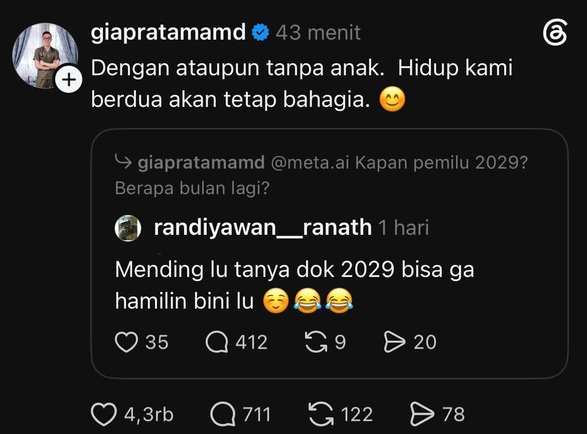 LambeSahamjja's tweet photo. Ngatain Dokter Gia begini, 
eh lu randiyawansudah melakukan ritual pemanggil bala dan murka, enjoy ya 😂 https://t.co/CBgdCP7lUq