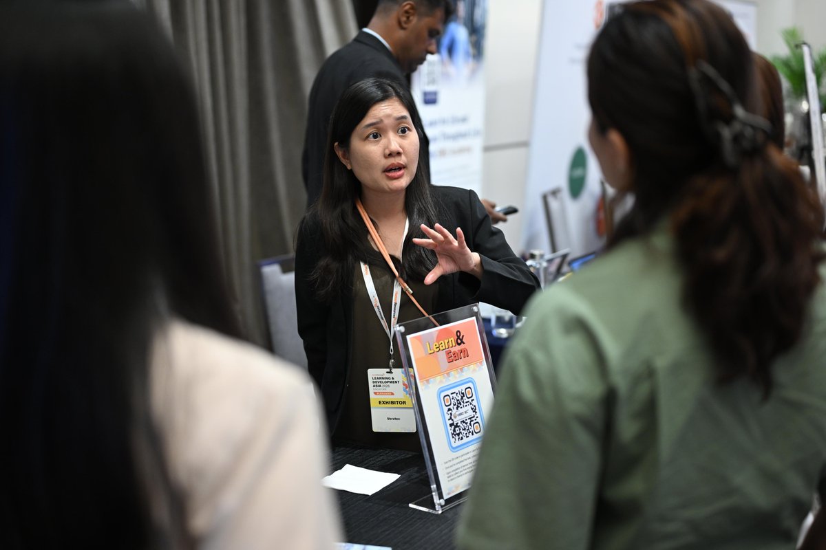 Verztec's tweet photo. Great to be part of Learning &amp; Development Asia 2026 and connect with L&amp;D professionals across the region. Thank you to everyone who stopped by our booth and shared meaningful conversations with us. Looking forward to staying connected!

#LearningAndDevelopment #Verztec https://t.co/TkwZjgQEt0