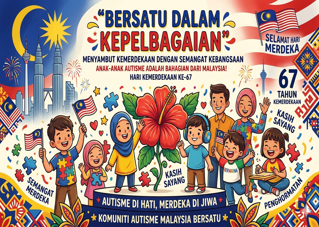 GeoffreyButcfw's tweet photo. #merdeka #agcassemble #fitfortheculture #autismawareness #autismcommunity 
Jom kita bersatu dalam kepelbagaian kaum sempena bulan Merdeka. https://t.co/iCXcqb0Aro