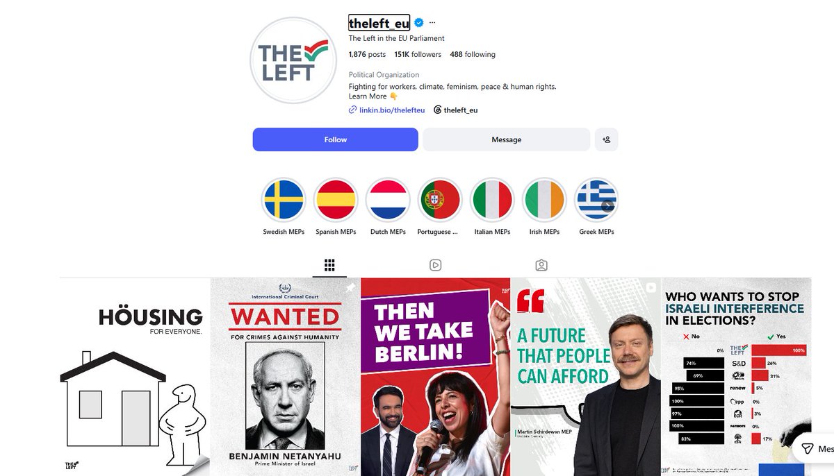 Farlouni's tweet photo. Elif Erlab wurde im Wahlkampf vom Mamdani‑Berater Morris Katz gecoacht, der erst kürzlich in der Islam Times als aufstrebender jüdischer Star‑Coach vorgestellt wurde. Außerdem zeigt die Insta‑Seite von TheLeft_eu Mamdani und Erlab gemeinsam als ein Team. Auf der Seite ist direkt ein Bild von Netanjahu als gesuchtem Verbrecher zu sehen. Beide haben mit antisemitischen Ressentiments Wahlkampf betrieben und konnten diverse Stimmen im linken, antisemitischen Milieu abgreifen. Das war eine gezielte Strategie und nicht etwa ein Nebenthema. Unzählige naive linke nützliche Idioten erkennen nicht, dass hinter diesen Figuren die islamische Expansion steht.