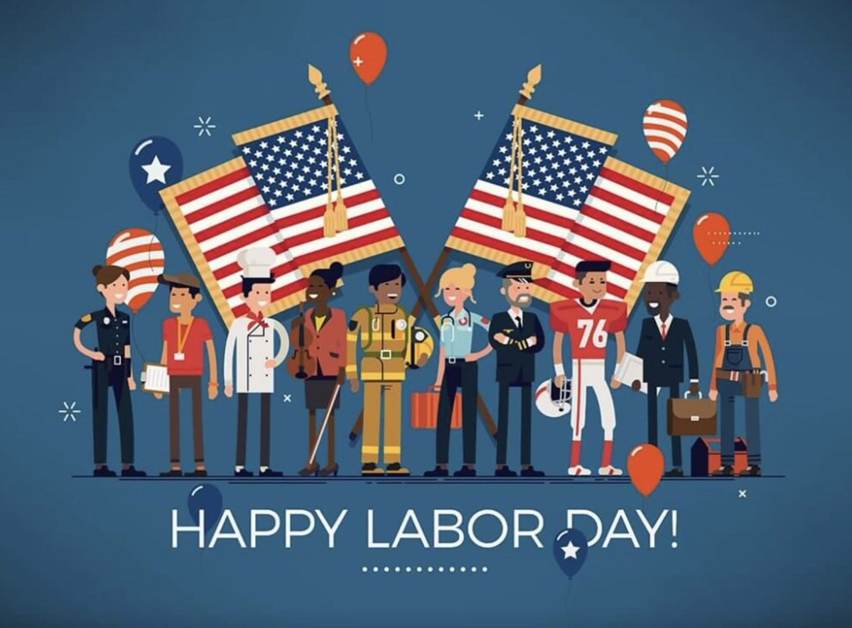 jamescarterpmqu's tweet photo. Happy Labor Day! Enjoy the rest of the long weekend as we honor hardworking people and their achievements. https://t.co/DyyXXngE5F