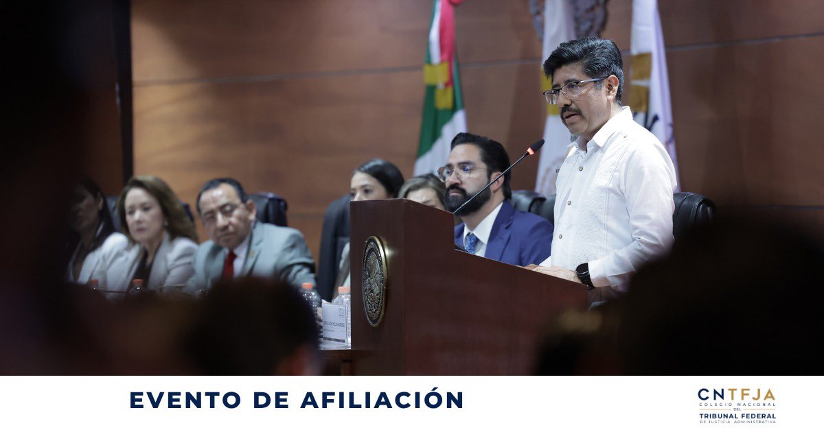 ColegioTFJA's tweet photo. Compartimos algunos momentos del Evento de Afiliación del Colegio Nacional del TFJA. 

Este encuentro reafirmó el compromiso de construir una comunidad orientada al intercambio de conocimientos, la profesionalización y el fortalecimiento de la justicia administrativa en México. https://t.co/kw40Fv5WH4