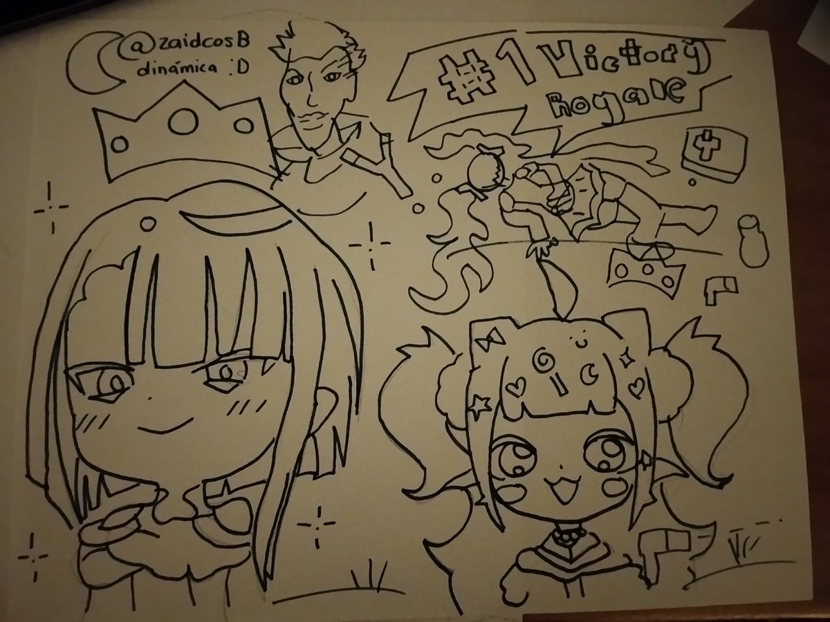 MikyuHatsune's tweet photo. @zaidcos_B Con la llegada de la skin de Ironmouse y Lucy se juntaron para poder vencer a Hatsune Miku y David está orgulloso de que ganaron la victory royale viendo desde el cielo ya que no llegó a fornite :D 

(Miku con la pose de Peter Griffin) Gracias por la oportunidad :3 https://t.co/W8gpuDsVuF