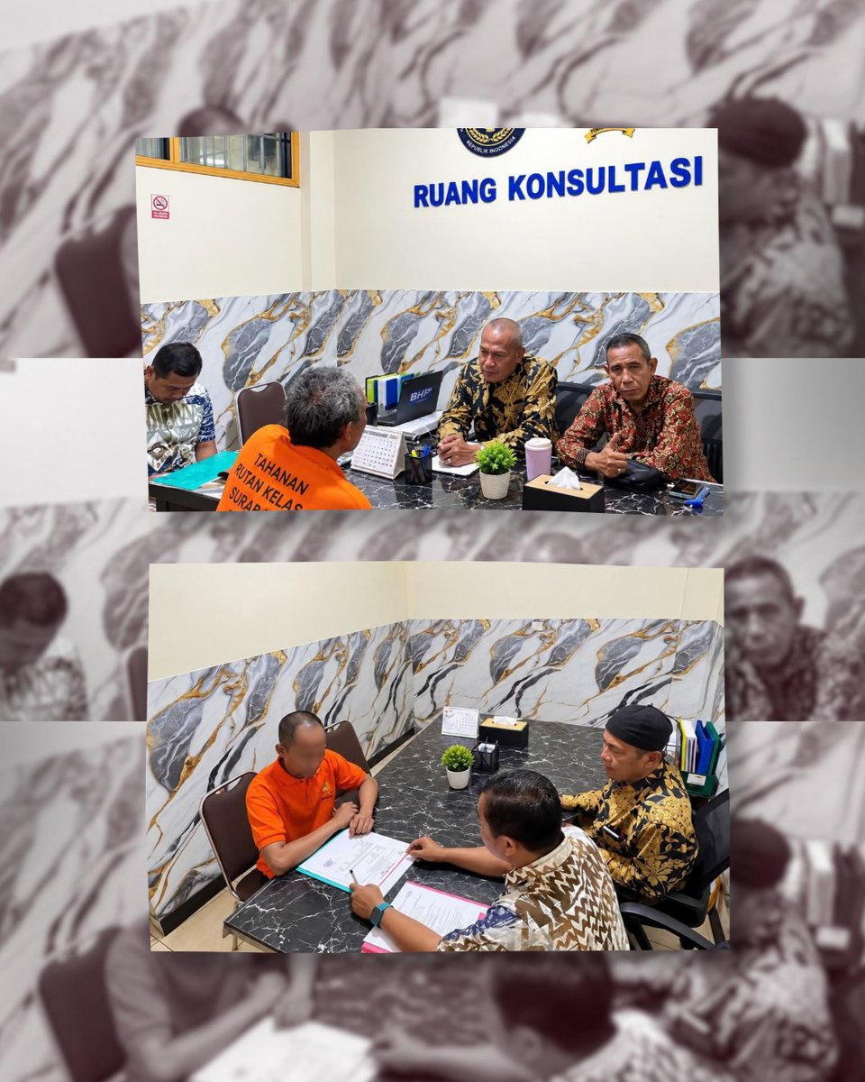 HumasRutansby's tweet photo. Rutan Kelas I Surabaya bersama LBH LACAK jalin kerja sama Pos Bantuan Hukum untuk perkuat akses keadilan dan pendampingan hukum yang profesional bagi para tahanan. https://t.co/8SS3ah6ezj