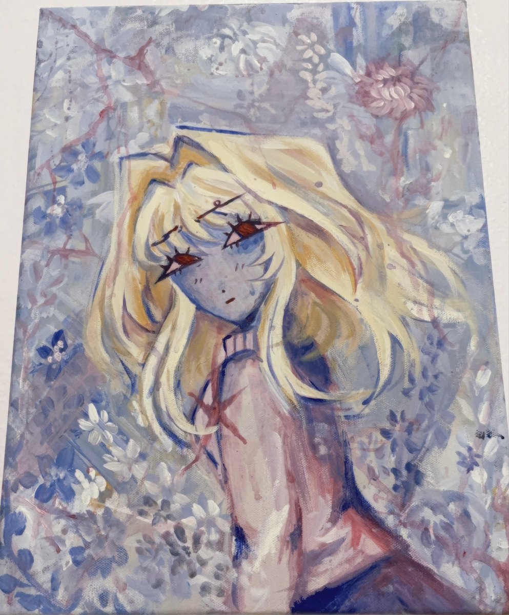nekosadist's tweet photo. i painted arcueid >_<☝️ ..!! https://t.co/7POHGh4waM