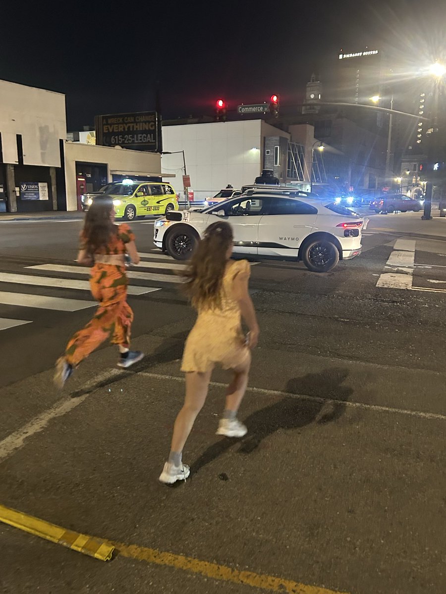 zsmith23_'s tweet photo. Why are we letting these menaces aka @Waymo out on the streets @freddieoconnell ? They block crosswalks, intersections, and stop in the middle of the road to pick up people. Not to mention taking away jobs and shipping the $ straight to California. https://t.co/wns6uNIIKr