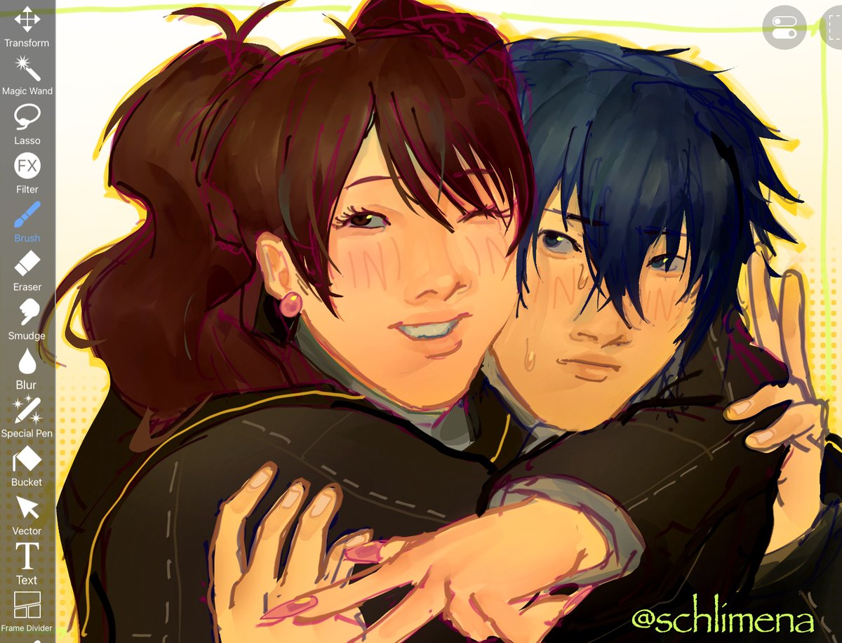 schlimena's tweet photo. naoto x rise strawpage request #persona4 #naorise #p4 https://t.co/OggaoiIQgg