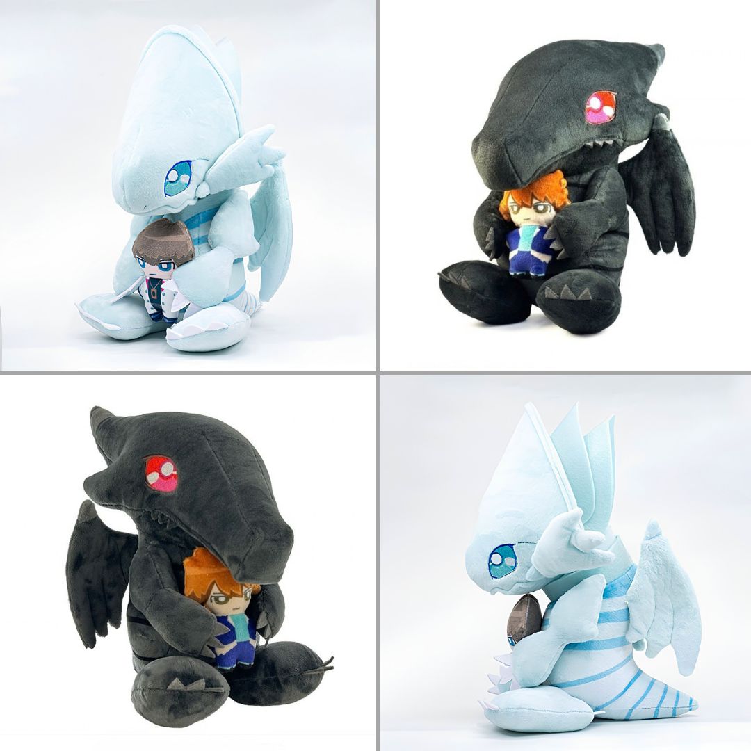 mecchaJP's tweet photo. 🐉 Who knew legendary dragons could be this cute?! 💙🖤 
Yu-Gi-Oh!Plush Blue-Eyes White Dragon &amp; Red-Eyes Black Dragon Huggable ✨ Check them out at the link below!
🛑 https://t.co/FPyYDvnE3M

#YuGiOh #Cute https://t.co/YbxvNTJBCr