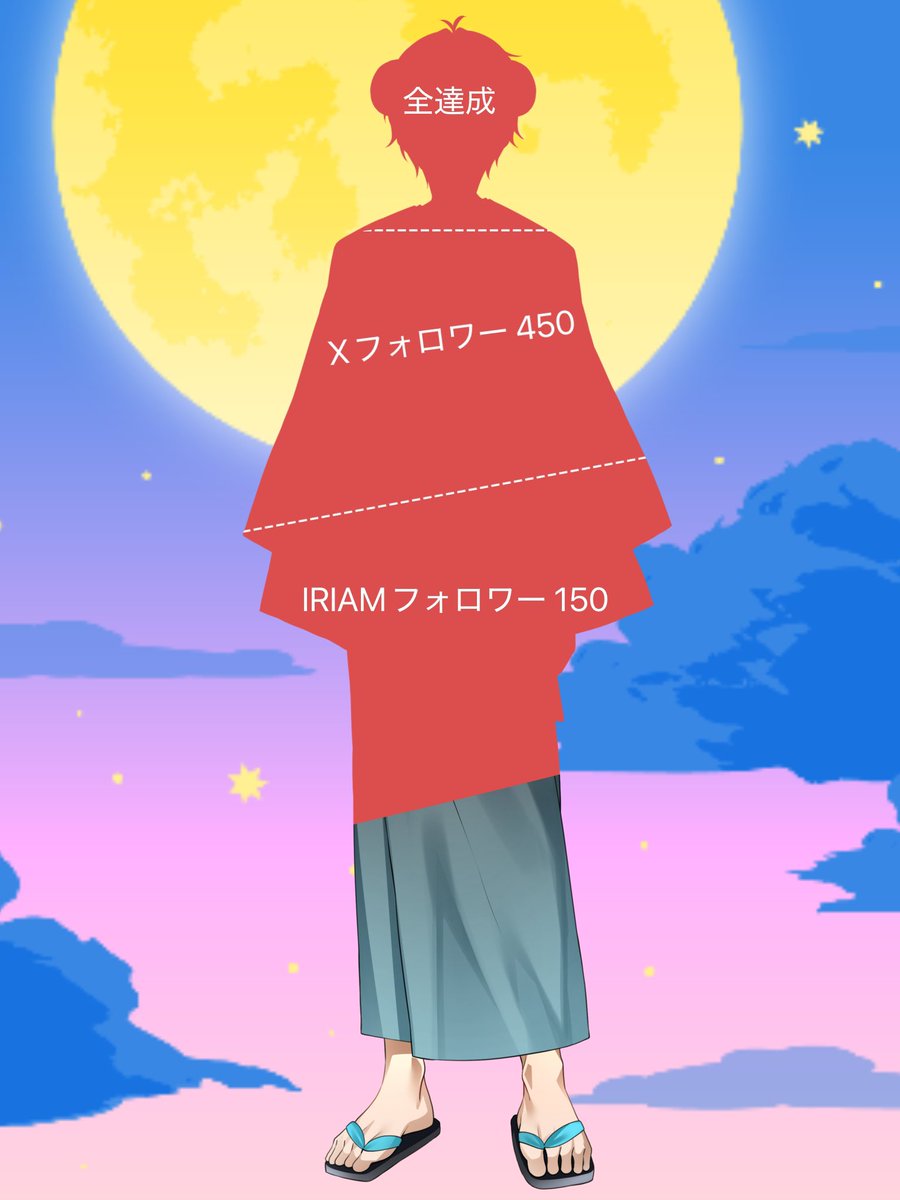 kanamiya_kakeru's tweet photo. #おはようＶライバー 
#IRIAM準備中 
#立ち絵公開チャレンジ 
おはようございます。
昨晩立ち絵公開チャレンジを開始して、既に沢山反応を頂いております。
本当にありがたい限りです。
現時点の範囲で達成ラインを公開します。
全達成に向けIRIAMのURLも貼っておきます。
 https://t.co/qJs0jdxT9Z https://t.co/bUwz1g3YWR
