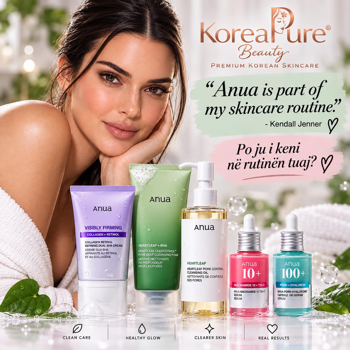 miajohnsoncqsit's tweet photo. ANUA – the K-Beauty brand that has become a global trend! ANUA has gained international attention with modern Korean formulas and products focused on cleansing, hydration, soothing, and improving the skin’s appearance. Kendall Jenner has also https://t.co/GmFA67QRhH