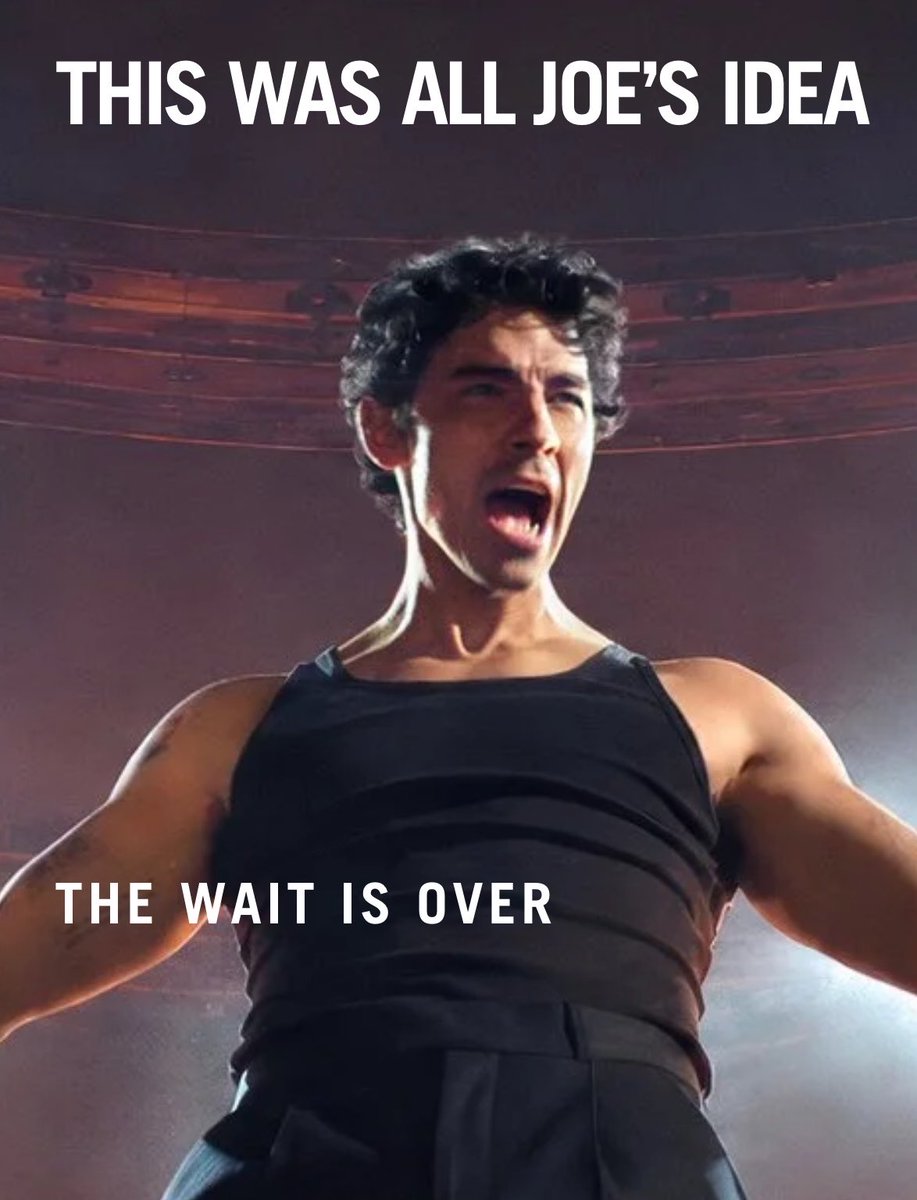 thiswasjoesidea's tweet photo. the wait is over?? @joejonas whaaat https://t.co/WzZpQGpzSF