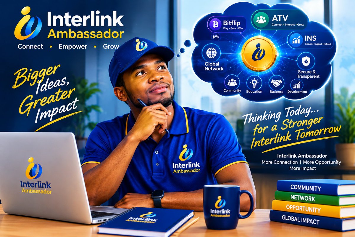 Abdulsamadn2's tweet photo. Bigger Ideas, Greater Impact! 💡  
As an Interlink Ambassador, the focus is on driving growth through strong connection, opportunity, and impact. Thinking today to build a stronger tomorrow! 🌐✨  

#INTERLINK #ITLG #ITL https://t.co/qP0v6NebSQ