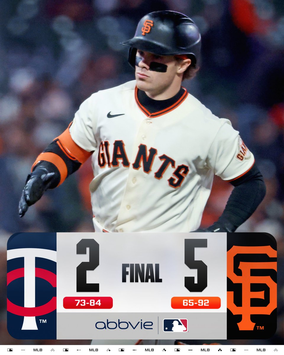One team named the Giants won in California tonight!

(MLB x @​AbbVie) 
 [📷](https://pbs.twimg.com/media/HSyyLx6XYAASL5d.jpg) https://pbs.twimg.com/media/HSyyL