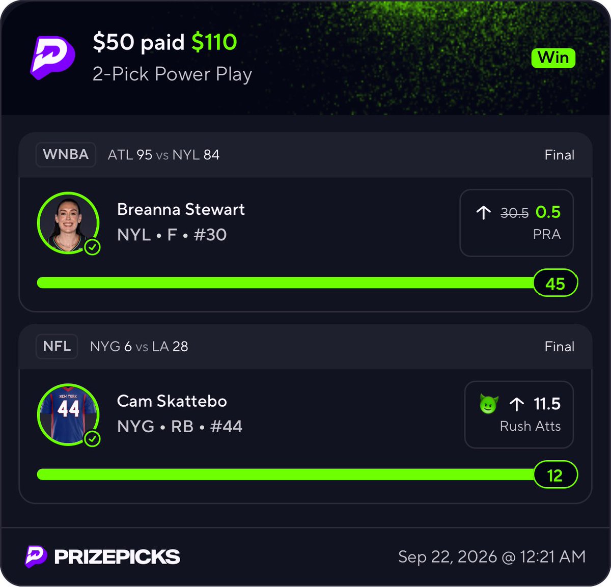 LOCKFANATICSGG's tweet photo. Tonight was 🔥🔥🔥🔥🔥 #prizepick #sportsbetting #fanduel prizepicks from tonight ✅✅✅✅✅✅✅✅ https://t.co/mJKQkAuEYK