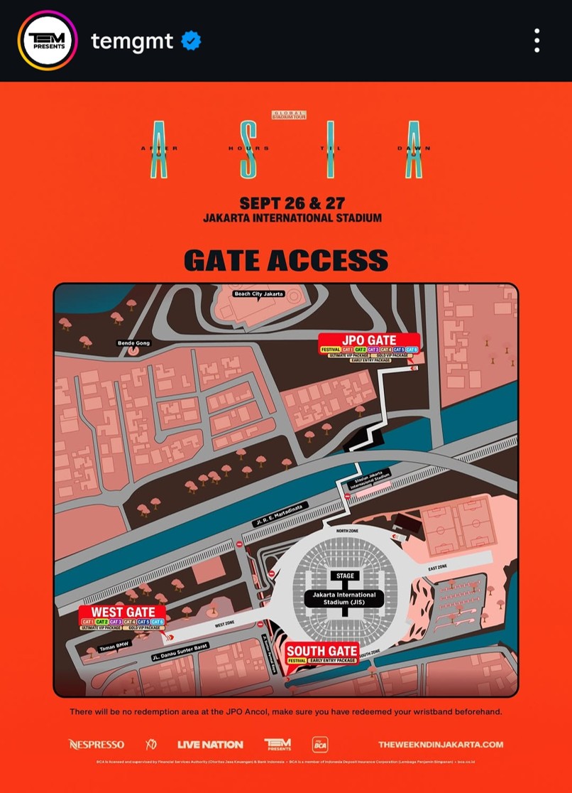 txttransportasi's tweet photo. Apa gunanya ada fasilitas stasiun di JIS kalau akses stasiunnya aja malah ditutup saat ada event?

Promotor konser The Weeknd yang digelar di Jakarta International Stadium (JIS) pada 26-27 September 2026, mengumumkan kalau akses Stasiun JIS akan ditutup selama event berlangsung.

Padahal orang-orang udah pada happy ada stasiun di situ supaya bisa naik KRL kalau sewaktu-waktu ada event di JIS.

Sekarang malah jadi ada pembuktian kalau akses Stasiun JIS malah ditutup saat ada event.