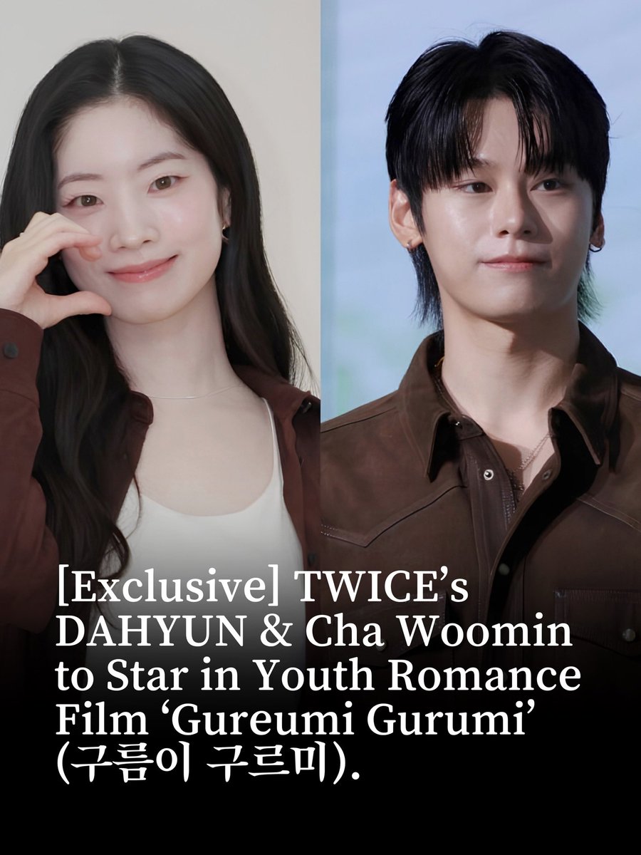 KDH_DUBU's tweet photo. 🎬 DAHYUN CAST AS FEMALE LEAD IN ‘구름이 구르미’

DAHYUN has reportedly been cast as the female lead in the upcoming youth romance film ‘구름이 구르미’, alongside actor Cha Woo-min, who will take on the male lead role.

https://t.co/FkCVMksMrQ

#다현 #DAHYUN #ダヒョン https://t.co/bLVnycUS6U