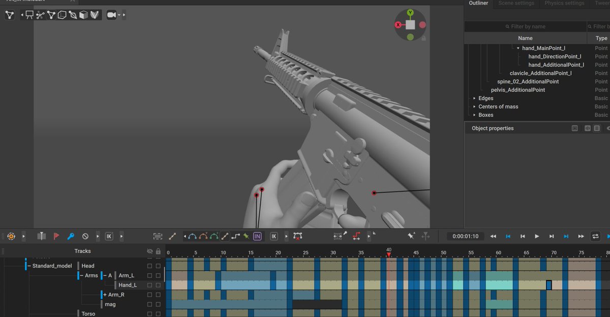 INUREGamedev's tweet photo. Day 15 of posting INURE screenshots until launch.

Finally done with first reload variant, unto the mag fully empty one!

#INURE #IndieDev #GameDev #SurvivalHorror #HorrorGames https://t.co/Wr7NtlFSgr