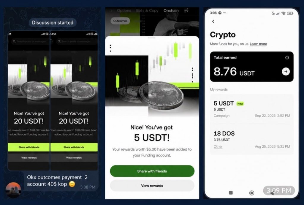 Sadiq_IT24's tweet photo. 5$ ~ 40$ USDT @okx OUTCOMES LEAGUE REWARDS ARE STARTING TO LAND 👀

I shared this opportunity earlier, and people who joined are now receiving rewards. https://t.co/wjFsZa2heH