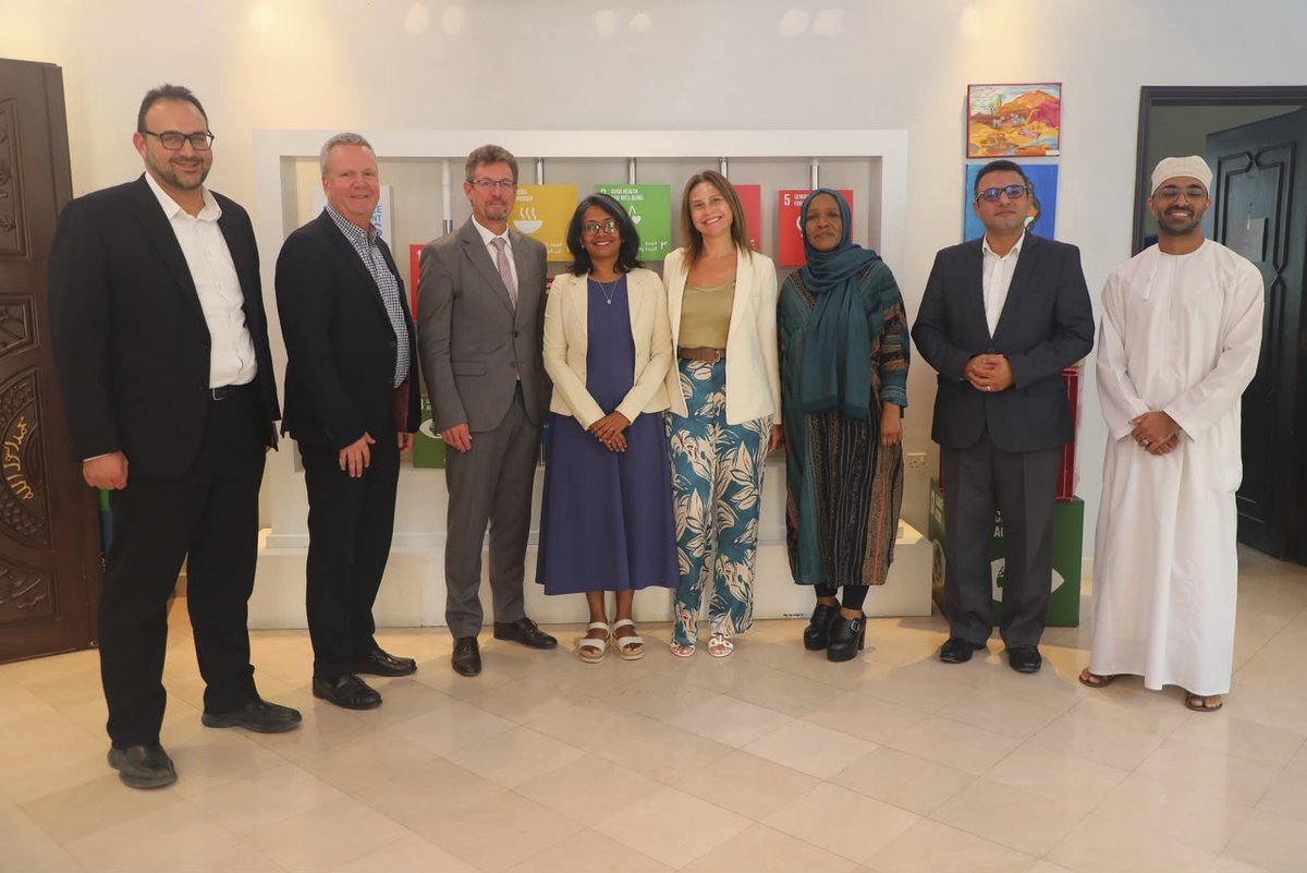 FAOOman's tweet photo. The Inter-Agency Programme Meeting convened UN partners to discuss health, nutrition, food security, climate resilience, youth development, and technical solutions for sustainable development.
#OneUN #Partnerships #LeaveNoOneBehind #DeliveringAsOne #Oman https://t.co/YaNV0wcTfA