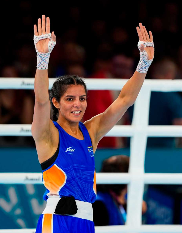 AHN24X7_X's tweet photo. Sakshi Chaudhary advances!

Indian boxer Sakshi Chaudhary defeated Philippines’ Paris Olympics bronze medallist Aira Villegas by a unanimous 5-0 decision to enter the women’s 51kg pre-quarterfinals at the Asian Games 2026.

Sharp jabs, clean combinations and composed counters powered her impressive victory.

#AsianGames2026 #SakshiChaudhary #IndianBoxing

https://t.co/cDjuT2zw8H