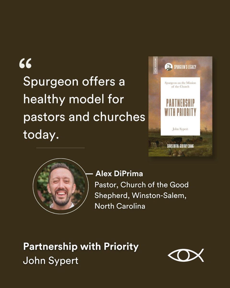 Christian_Focus's tweet photo. Partnership with Priority by @JohnSypert has been warmly endorsed by @Alex_DiPrima, Tom Nettles and Ryan Robertson for its treatment of Spurgeon’s approach to the mission of the church.  

Available today: https://t.co/aESsirbHeU https://t.co/V7q9SwU12d