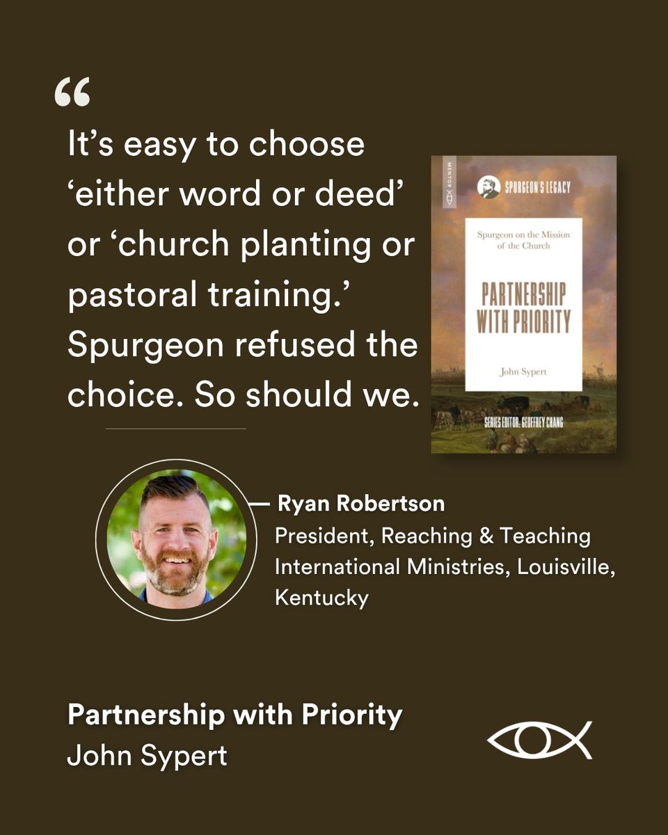 Christian_Focus's tweet photo. Partnership with Priority by @JohnSypert has been warmly endorsed by @Alex_DiPrima, Tom Nettles and Ryan Robertson for its treatment of Spurgeon’s approach to the mission of the church.  

Available today: https://t.co/aESsirbHeU https://t.co/V7q9SwU12d