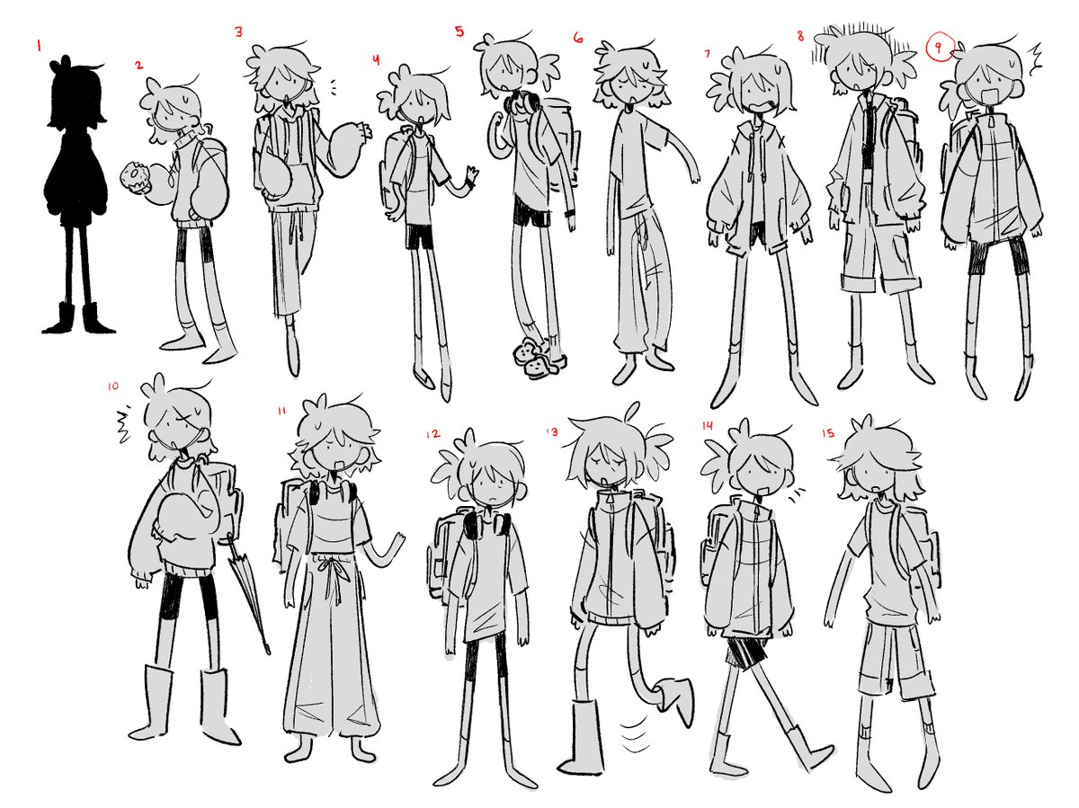 megshrooom's tweet photo. character explorations fo class https://t.co/YUbPF505Dq
