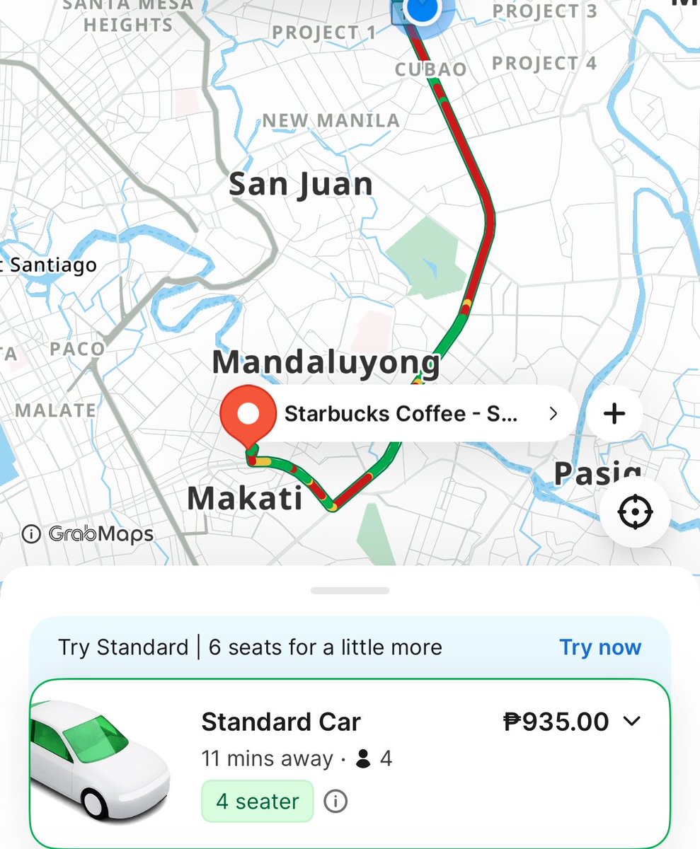 essecho's tweet photo. qc to makati. is that not crazy? https://t.co/U6paSW2YQF