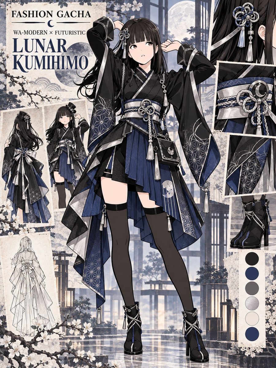 notoro_ai's tweet photo. ChatGPTでランダムな着せ替えを楽しめる
「RANDOM FASHION GACHA」
のプロンプトを作成しました。
イラストだけでなく、実写風にも対応しています。

参照イラストとプロンプトを使って遊べます。
ぜひ遊んでみてください。
↓プロンプトはこちらです↓（すごく長いです💦） https://t.co/n8pr7c7pRY