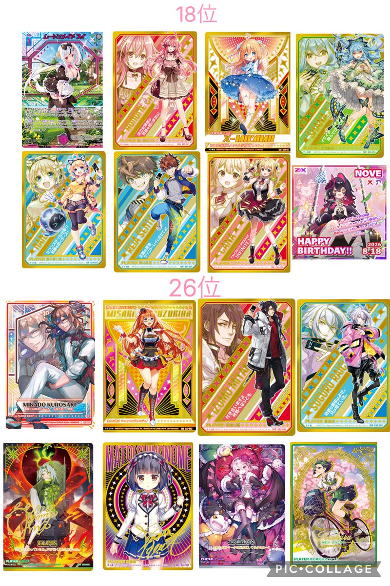 hinata_cf_1211's tweet photo. 【ゼクス（Z/X）人気投票結果発表】
大変お待たせ致しました！
ゼクス人気投票の結果発表を公開させて頂きます🌸
総得票数137票と、沢山の方にご投票頂きました！
前回の人気投票と比べてみても興味深いのではないでしょうか？ https://t.co/III0ibKqSm