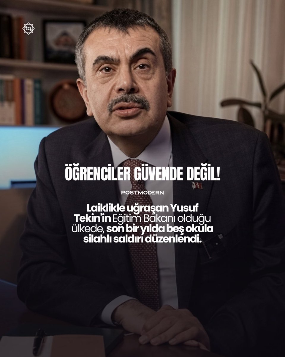 sansurunuzusi's tweet photo. ÖĞRENCİLER GÜVENDE DEĞİL! — Laiklikle uğraşan Yusuf Tekin'in Eğitim Bakanı olduğu ülkede, son bir yılda beş okula silahlı saldırı düzenlendi. https://t.co/k3JYJcP5VO