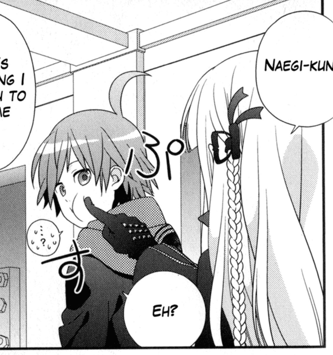 bunnyaegis's tweet photo. kyoko kirigiri getting cuteness aggression from makoto naegi #NOTCLICKBAIT https://t.co/3sLrBXxE9l