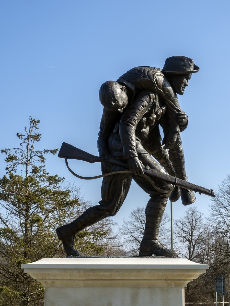 MilitaryBritain's tweet photo. Wounded himself, this Gurkha went back three times
In September 1915, during the First World War’s Battle of Loos in northern France, Rifleman Kulbir Thapa of the 2nd Battalion, 3rd Queen Alexandra’s Own Gurkha Rifles was wounded behind the German front line. Instead of making straight for safety, he found another badly wounded soldier from the 2nd Leicestershire Regiment and stayed with him. 
The position was a terrible one. Thapa and the other man were on the enemy side of the battlefield, separated from friendly troops by trenches, wire and open ground. The wounded Leicester reportedly urged Thapa to save himself.
He did not.
Thapa remained with him through the day and the night. The next morning, mist gave him a narrow chance to move. He took the wounded man through the German wire and left him in comparative safety. The Gazette
That could have been the end of it. Thapa was already hurt, and every return meant crossing ground watched by the enemy.
He went back anyway.
He found a wounded Gurkha and brought him out. Then he returned again for another wounded Gurkha and brought that man out too. Each journey meant voluntarily reversing direction—from safety back towards the German position. 
There was still one man left.
By then the mist that had helped earlier had lifted. Thapa went back for the badly wounded Leicester in broad daylight.
He carried him for most of the journey while exposed to enemy fire. The official Victoria Cross citation is strikingly plain about what happened: Thapa had been wounded himself, yet repeatedly returned for other men instead of getting himself clear. 
More than 120,000 Gurkhas served during the First World War, including six Gurkha battalions with the Indian Corps in France and Flanders. Thapa’s actions at Fauquissart made him the first Gurkha to receive the Victoria Cross after troops serving the British Crown became eligible for it.