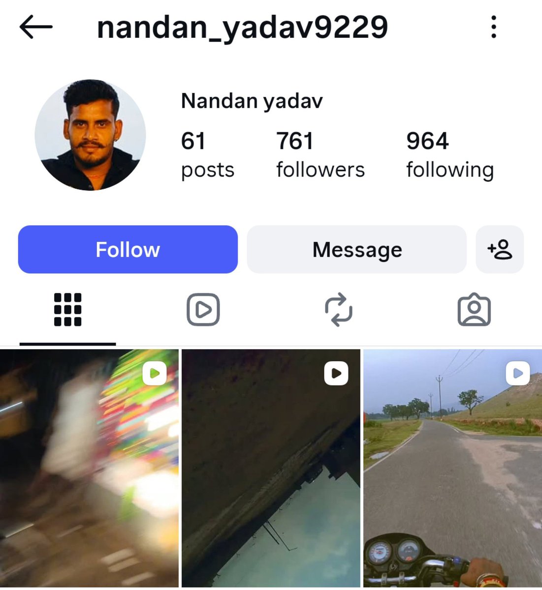 HPhobiaWatch's tweet photo. Insta of Gamccha guy Nandan Yadav 

Go and check the 3rd reel he posted from same place on crime day https://t.co/1gECCCv8vf