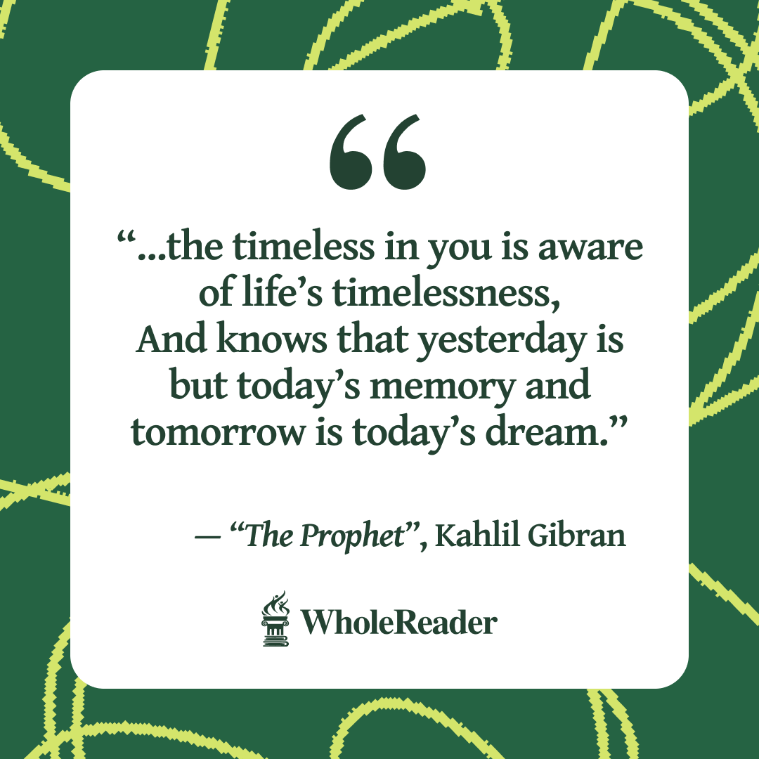 WholeReaderApp's tweet photo. What would you ask a prophet before he sailed away?
In Kahlil Gibran’s "The Prophet", people ask about love, work, friendship, freedom, sorrow and the other puzzles of being alive.
His answers fill 26 short poetic chapters: https://t.co/d40MaNczL3
#TheProphet #KahlilGibran https://t.co/eCsqcX779k
