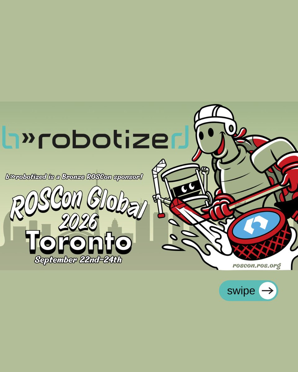 brobotized's tweet photo. See ros2_control in practice at ROSCon Global! 🤖⚙️

Join us tomorrow for a tour through the ros2_control hardware interface lifecycle with real-world examples from industrial robotics.

#ROSCon #ROSCon2026 #ROS2 #ros2control https://t.co/GCCW9l64mD