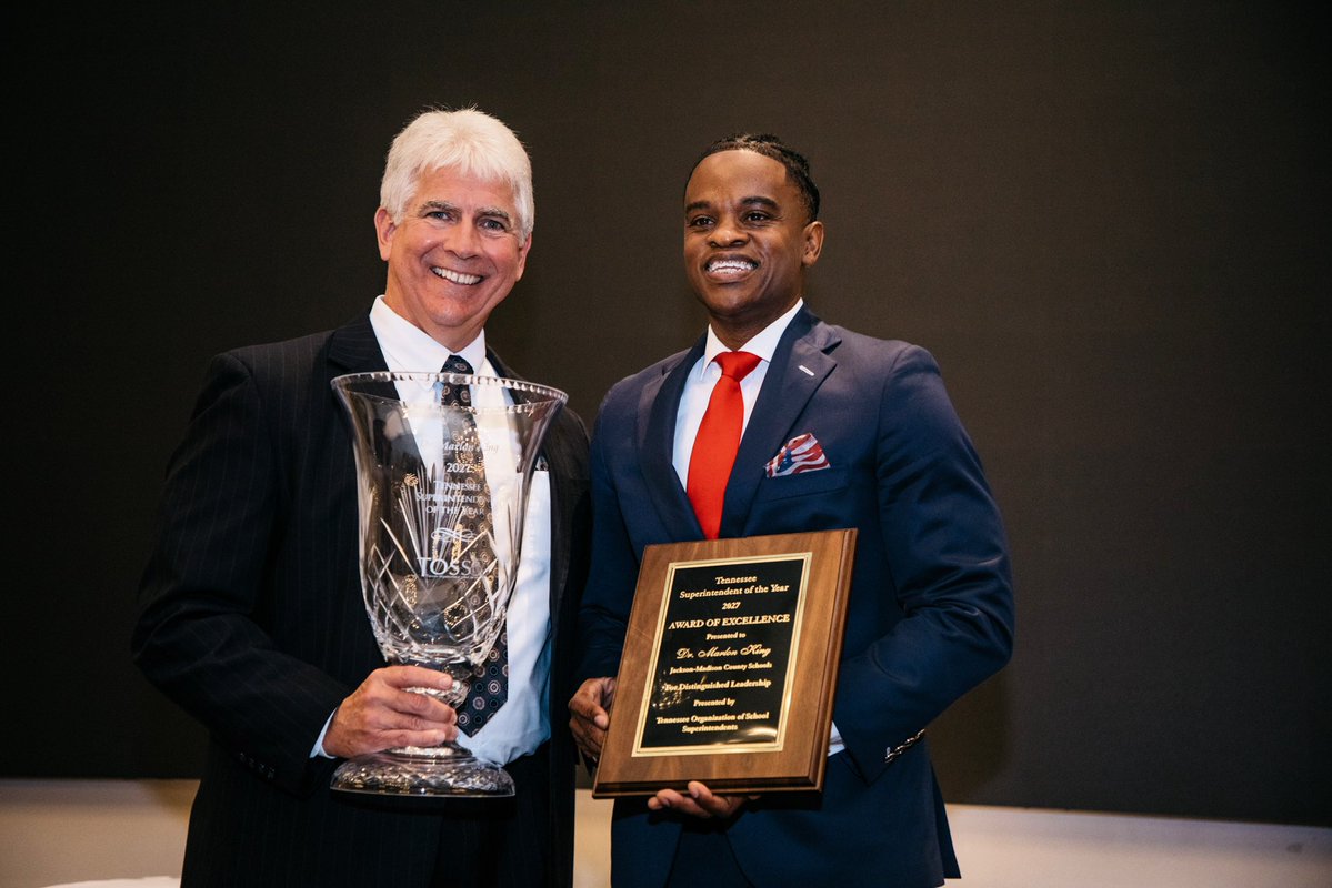 suptking's tweet photo. I am deeply humbled and grateful to be named the 2027 Tennessee Superintendent of the Year. 💙💚
This recognition may have my name on it, but it belongs to the incredible students, teachers, staff, school leaders, families, Board members, and community partners of Jackson-Madison County Schools.
Leadership is never a solo journey. I am thankful for every person who has believed in our vision, challenged us to keep growing, and worked alongside us to create better opportunities for children.
To represent Southwest Tennessee—and now our great state—is an honor I do not take lightly.
JMCSS, this one belongs to ALL of us! 🙏🏆