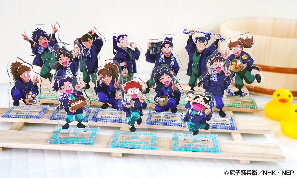 nintama_goods30's tweet photo. 【忍術学園 湯ったりゆっくり温泉旅の段】

コラボオリジナルグッズのEC事前受付は9/23(水) 23:59 まで！

ご予約はこちら▼
https://t.co/wFTzWzk0O2 https://t.co/2AxRd5wie0
