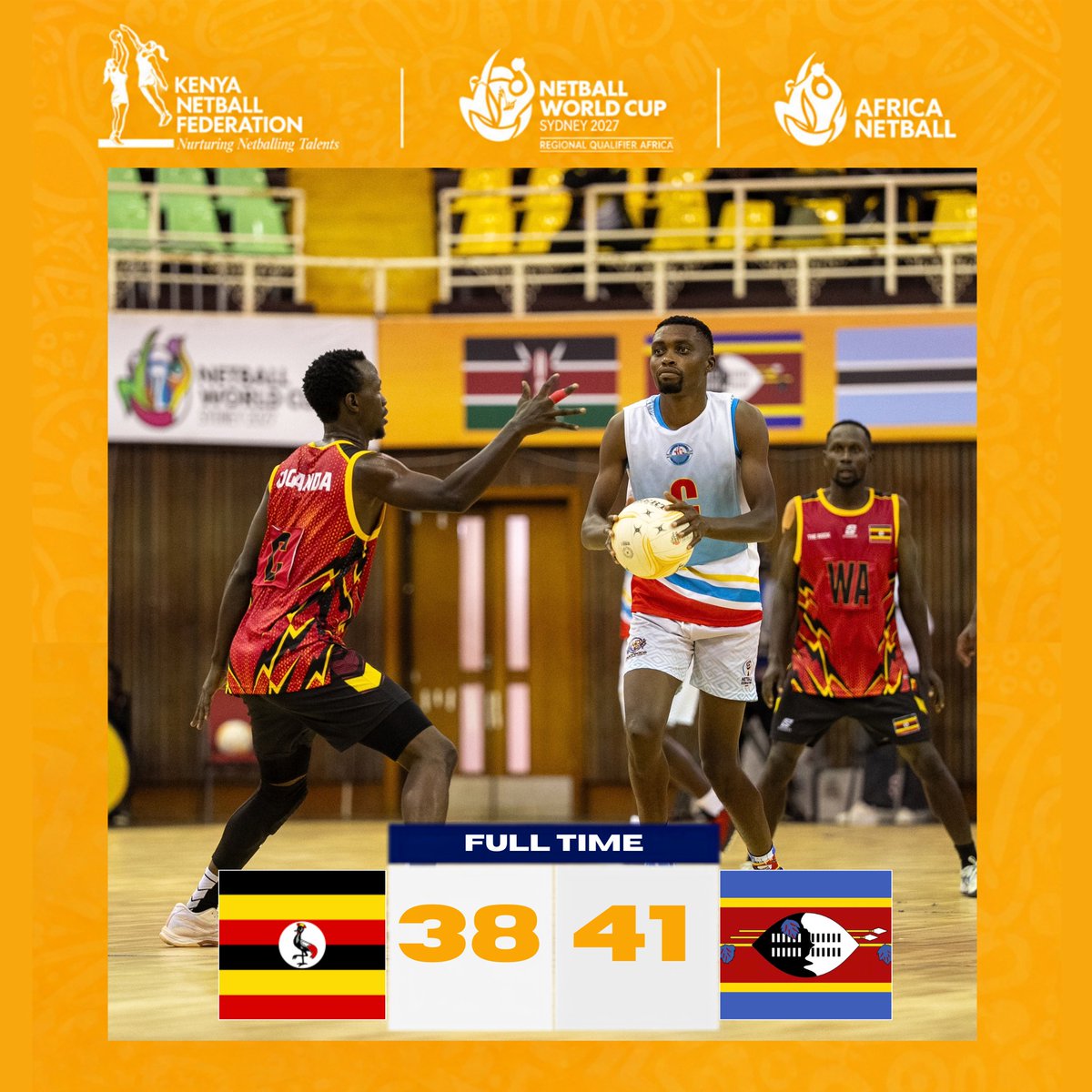 netballkenya's tweet photo. A thriller till the final whistle! Eswatini edges Uganda! https://t.co/KpsuFrXZ28