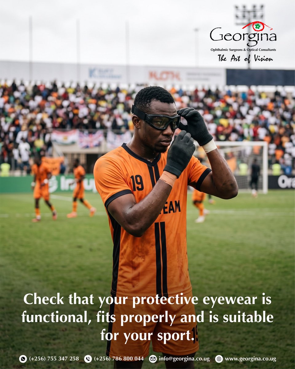 GeorginaOptical's tweet photo. Eye protection starts before you step onto the field. 🛡️👁️

A quick safety check before training or competition can help you stay prepared and protect your vision.

#GeorginaEyeClinic #SportsEyeSafety #EyeProtection #PlaySafeSeeSafe https://t.co/sXzMJ3ML7U