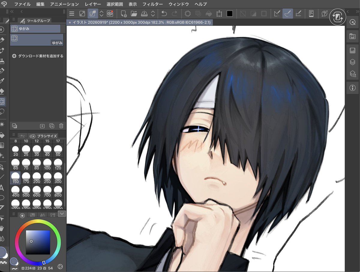 ZEvgg6's tweet photo. ほぼ見えなくなるしあと三人描くので簡単にと思いきや止め方が分からず半端に塗ってしまった長谷川さん未装飾wipもとい尻叩き https://t.co/dAZv03qyfz