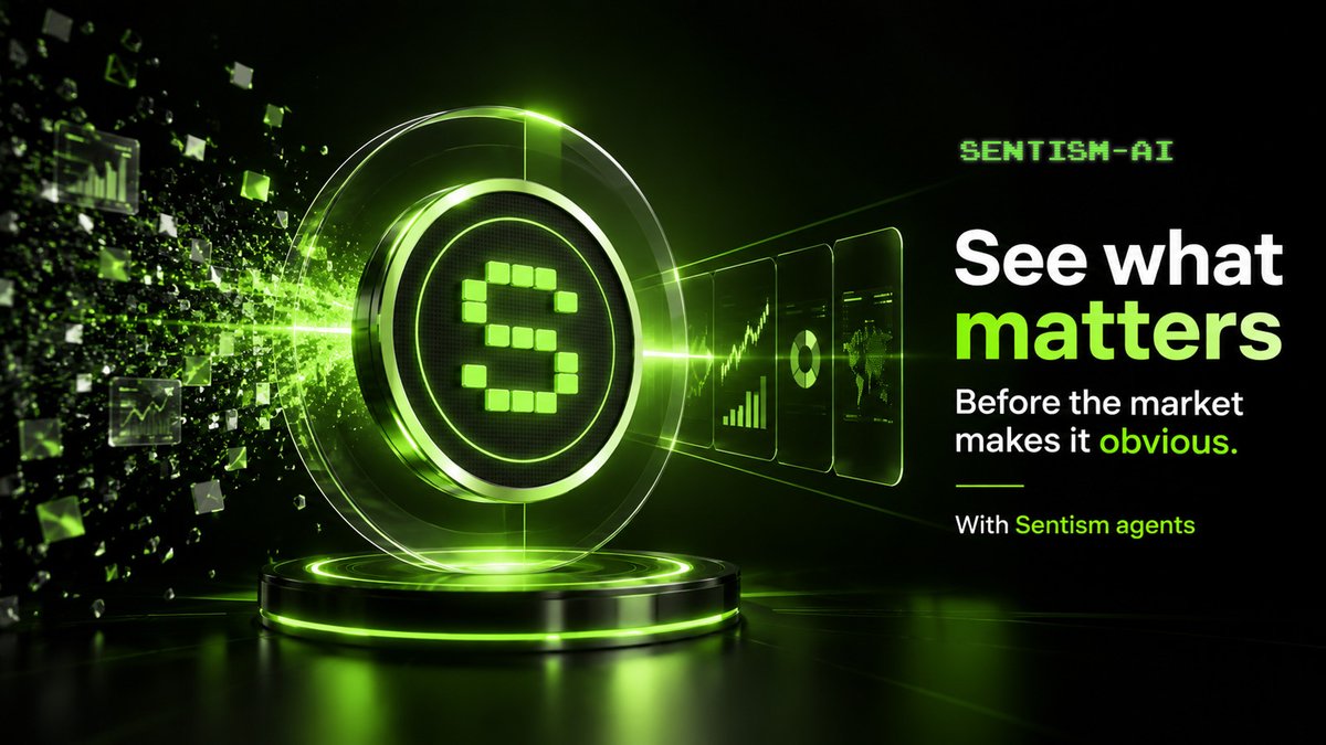 Sentism_ai's tweet photo. The market keeps moving.🌊

Good decisions still come down to one thing:

Understanding what matters before everyone else does.🧠

That’s where #SentismAI belongs.🙌

#DeFAI $SENTIS https://t.co/uwCybeNuwQ